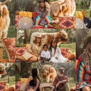 Bohemian Highland Cow Photoshoot Package 2