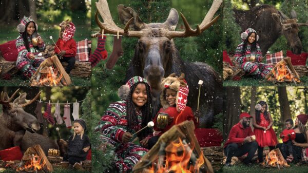 Christmas Campfire & Moose Pkg 3