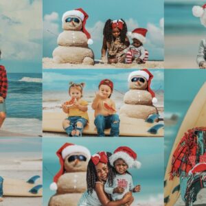 Surf's Up Santa  Pkg 1